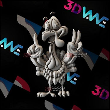 FUNNY TURKEY 3d stl 3DWave.us